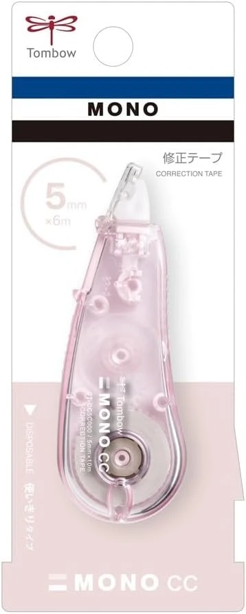 Tip Ex Kertas / Correction Tape Tombow CT-CC5C82 MONO Soft Pink 5mmx6m